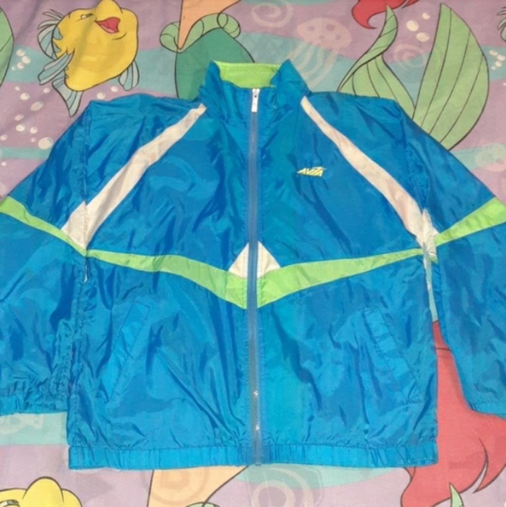 90s Avia Vintage Colorful Windbreaker Jacket Nylon